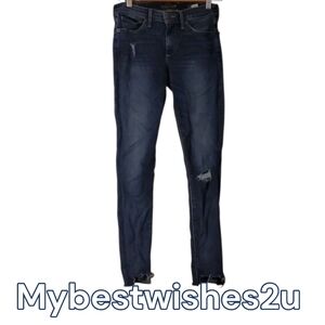 Lucky Brand Jeans Women's Size 00 24 Blue Skinny Jeans Ava Skinny Ankle Boho